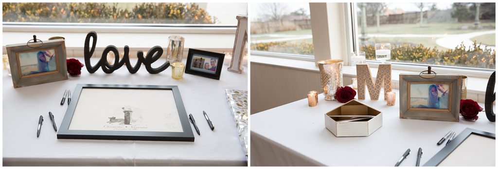 Guest book alternative and Reception details at Belle Mer in Newport RI