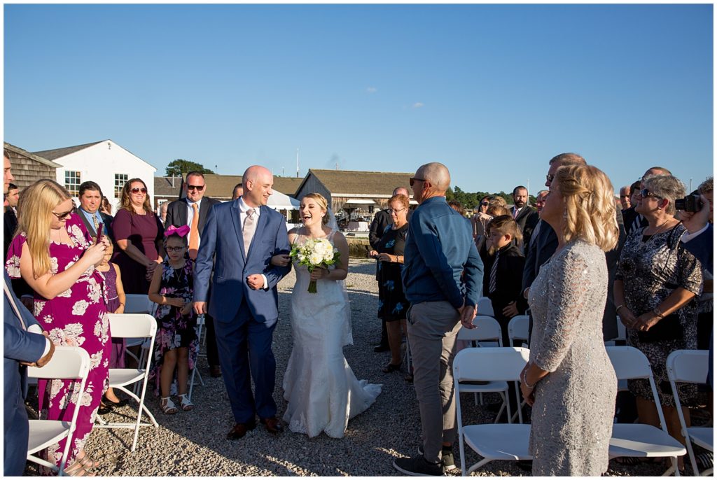 Wedding ceremony at the Mystic Seaport Museum