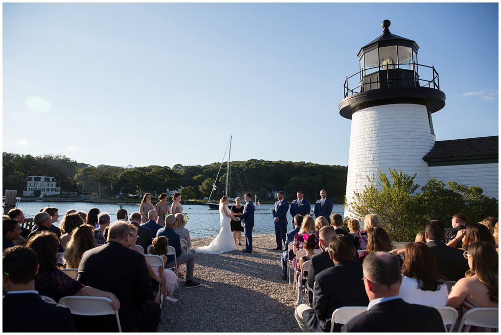 Wedding ceremony at the Mystic Seaport Museum