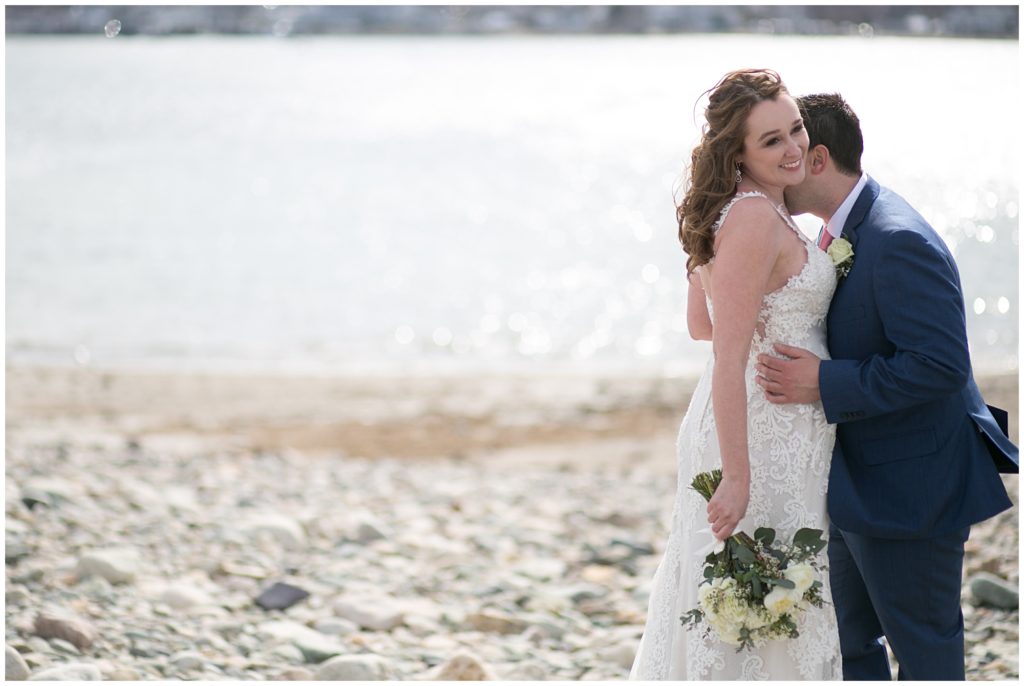 Bridal portraits at the Scituate Light House. 