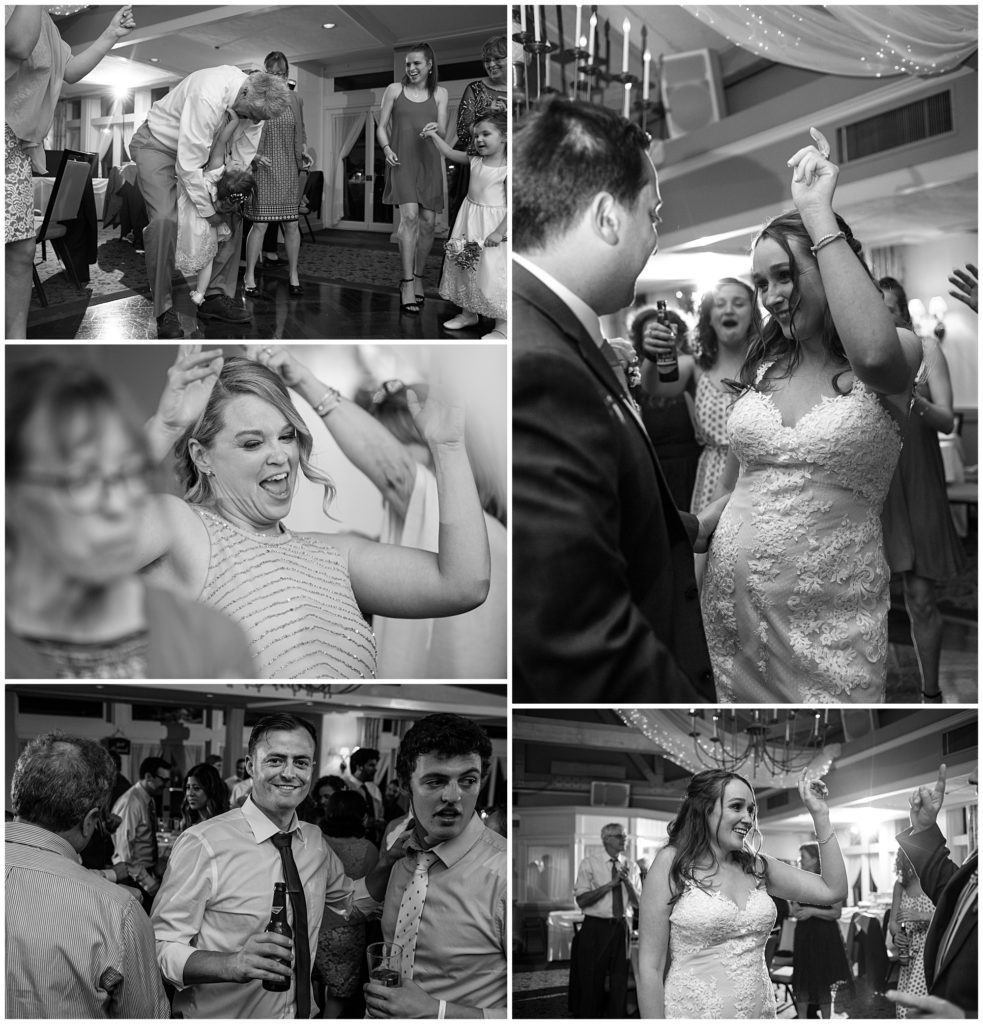 Wedding reception at the Barker Tavern in Scituate Massachusetts.