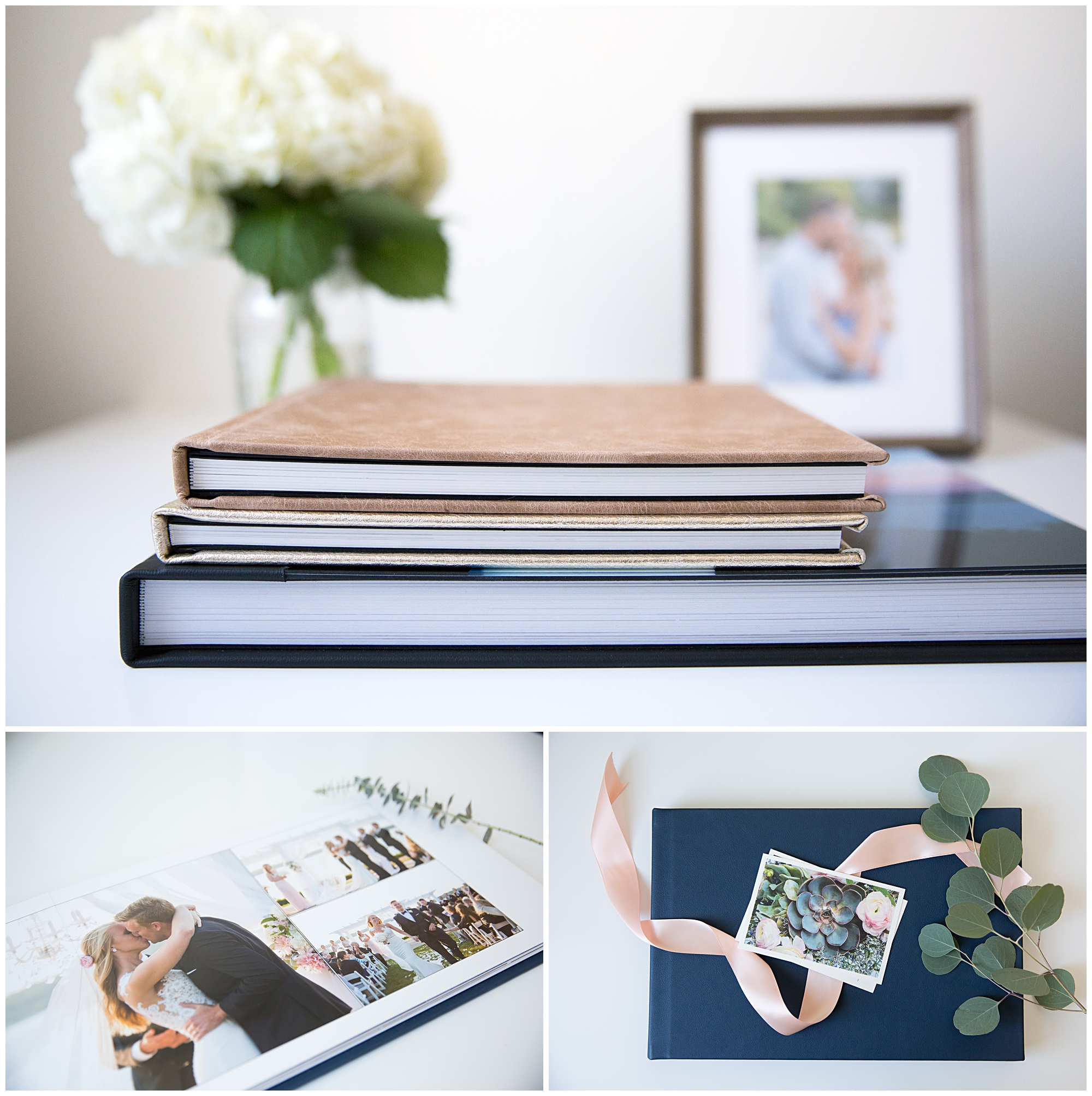 our custom designed album is the ultimate heirloom, crafted with your legacy in mind. Every turn of the page reveals a piece of your story… The spreads are filled with smiles, candids, and the finer details that make up each moment of your wedding day. Your album is your visual story book made to last for generations to come.