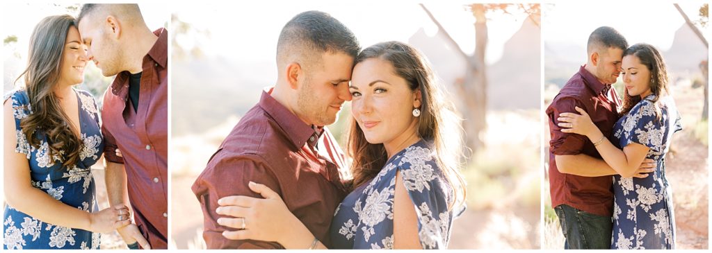 Engagement portraits taken at the proposal in Sedona Arizona.