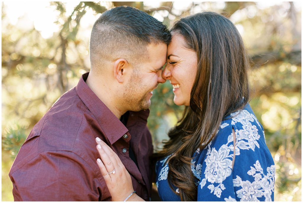Engagement portraits taken at the proposal in Sedona Arizona.